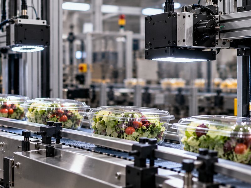 Línea de envasado del sector de alimentación